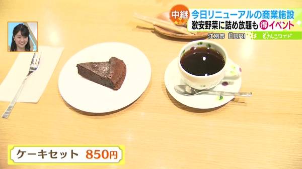 ●NOPPORO COFFEE(ノッポロ コーヒー)「ケーキセット」850円
