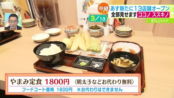 ●やまみ定食 1800円