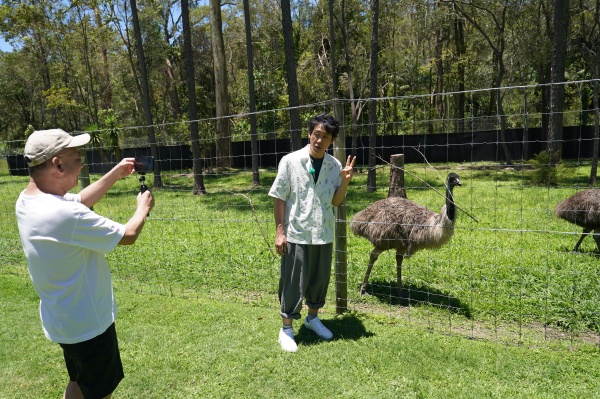 エミューと撮影会